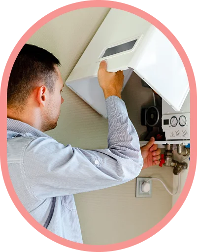 Close-up of a faulty boiler part being replaced during a repair in Bognor Regis